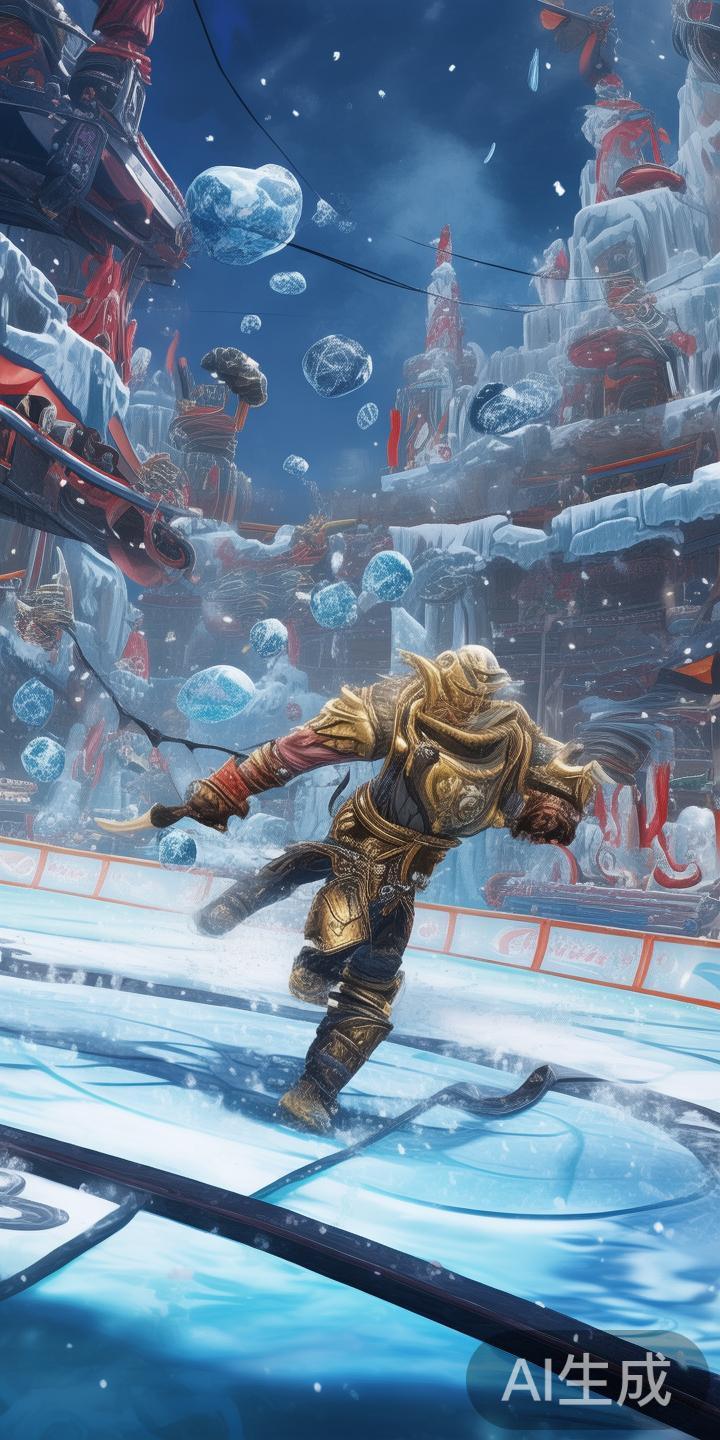 冰球突破赏金船长以经典的冰球运动作为核心元素，结合